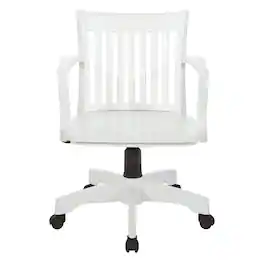 OSP Home Furnishings - Deluxe Wood Bankers Chair - White