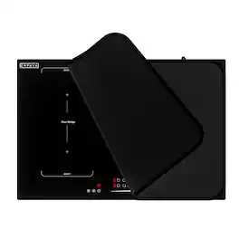 Empava - 30-in x 20-in Glass Top Cooktop Protector Mat - Electric Range Heat-Resistant Cover - Black