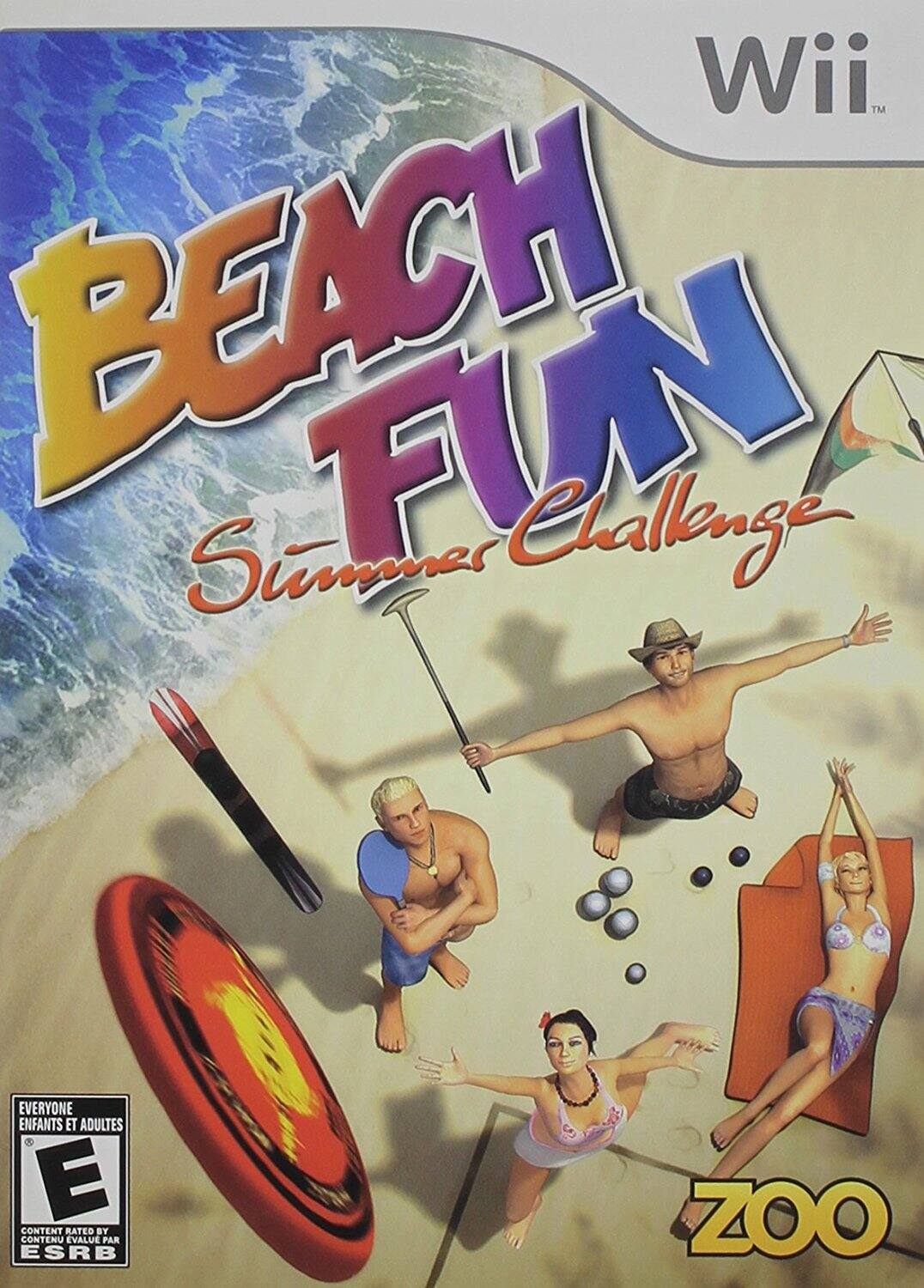 Wii™  
BEACH FUN Summer Challenge  

EVERYONE ENFANTS ET ADULTES  
E  
CONTENT RATED BY ESRB  
CONTENU ÉVALUÉ PAR ESRB  

ZOO