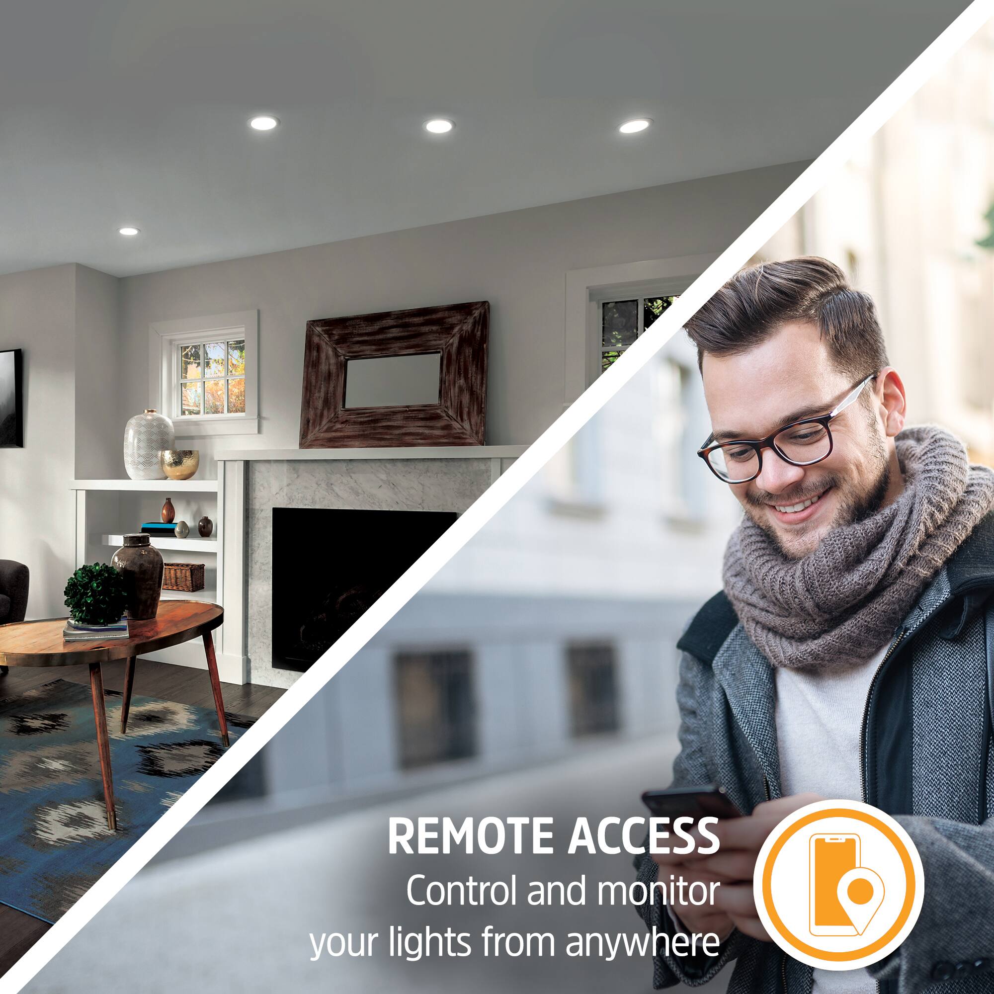 REMOTE ACCESS  
Control and monitor your lights from anywhere