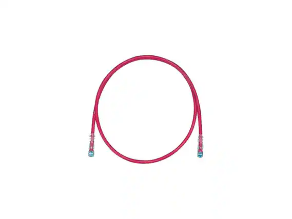 Front. Panduit - Tx6 Plus - Patch Cable - Rj-45 (M) - Rj-45 (M) - 5 Ft - Utp - Cat 6 - Stranded - Red.