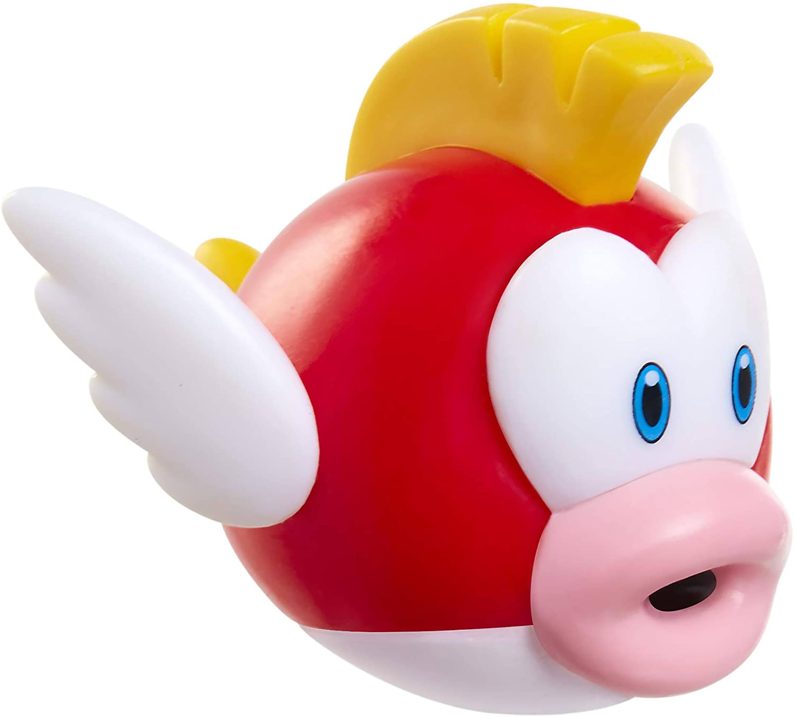 Jakks Pacific - Super Mario World of Nintendo 2.5 Inch Figure | Cheep Cheep - Red