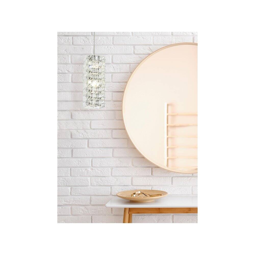 Alt View 8. Elegant Lighting - Aston 6.5 inch LED Pendant in Chrome - Chrome.