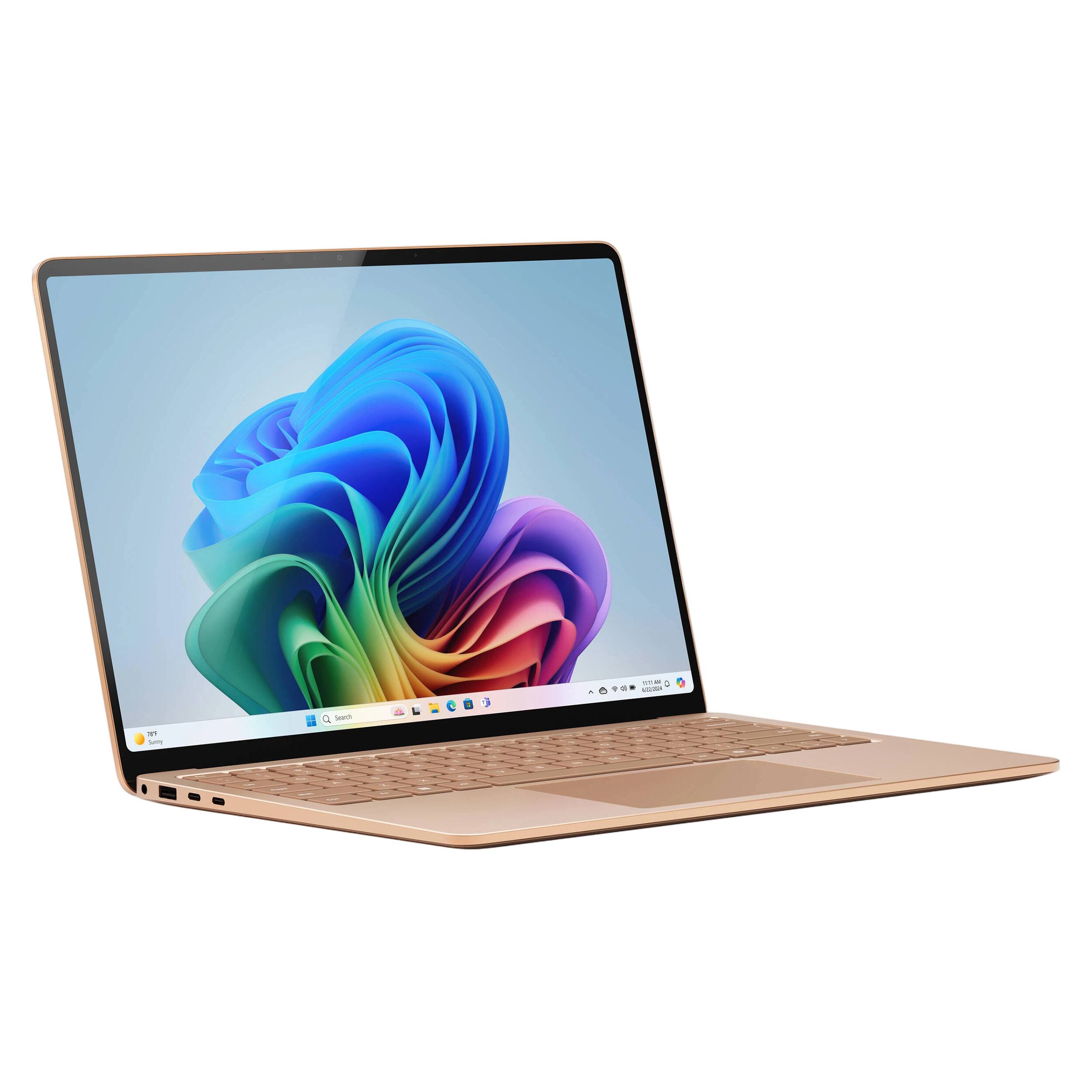 Alt View 5. Microsoft - Surface Laptop - 13.8" 2K Touchscreen - Snapdragon X Elite 2024 - 16GB Memory - 512GB Storage (7th Ed) - Copilot+ PC - Dune.