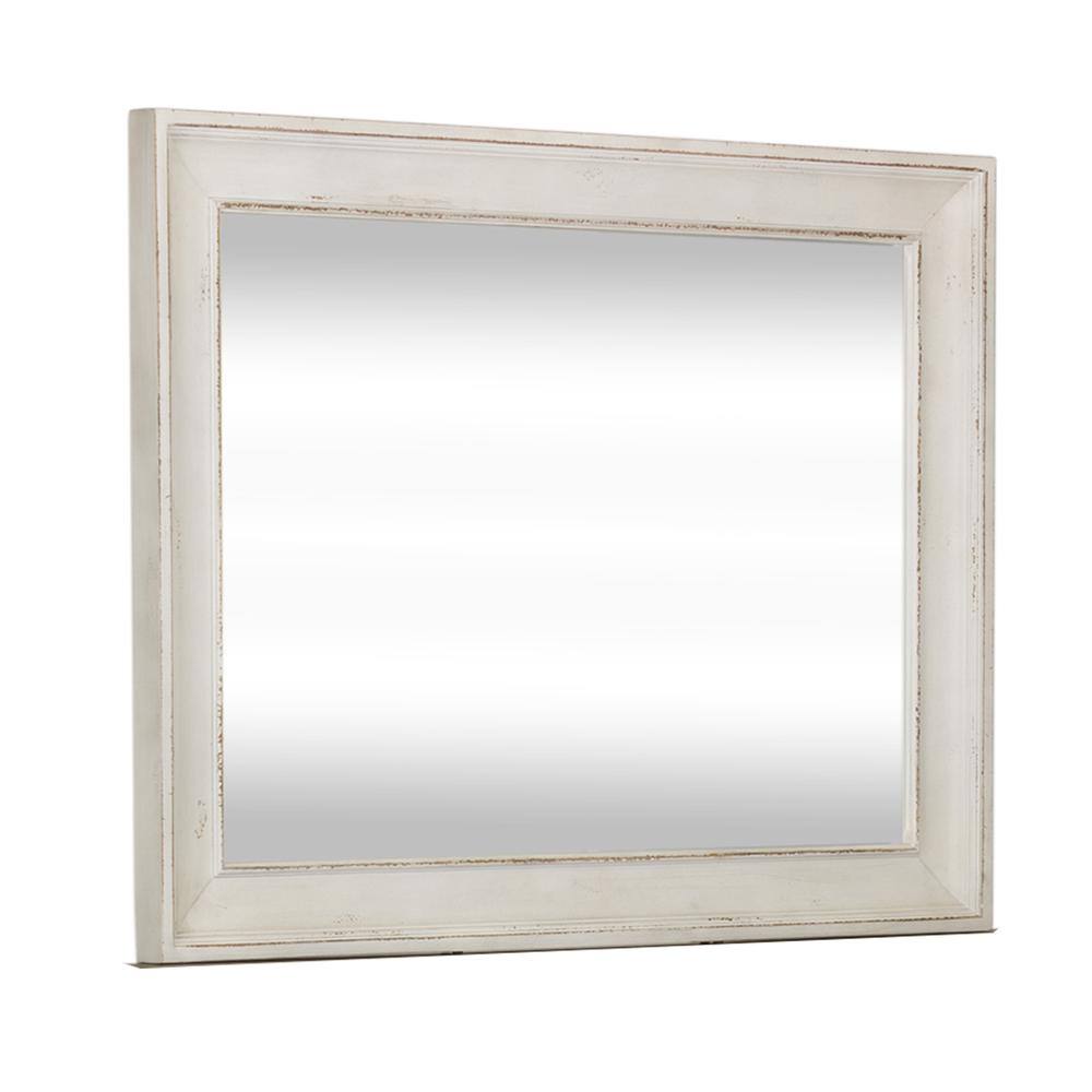 Back. Liberty Furniture Industries - Abbey Park Mirror in Antique White - White.