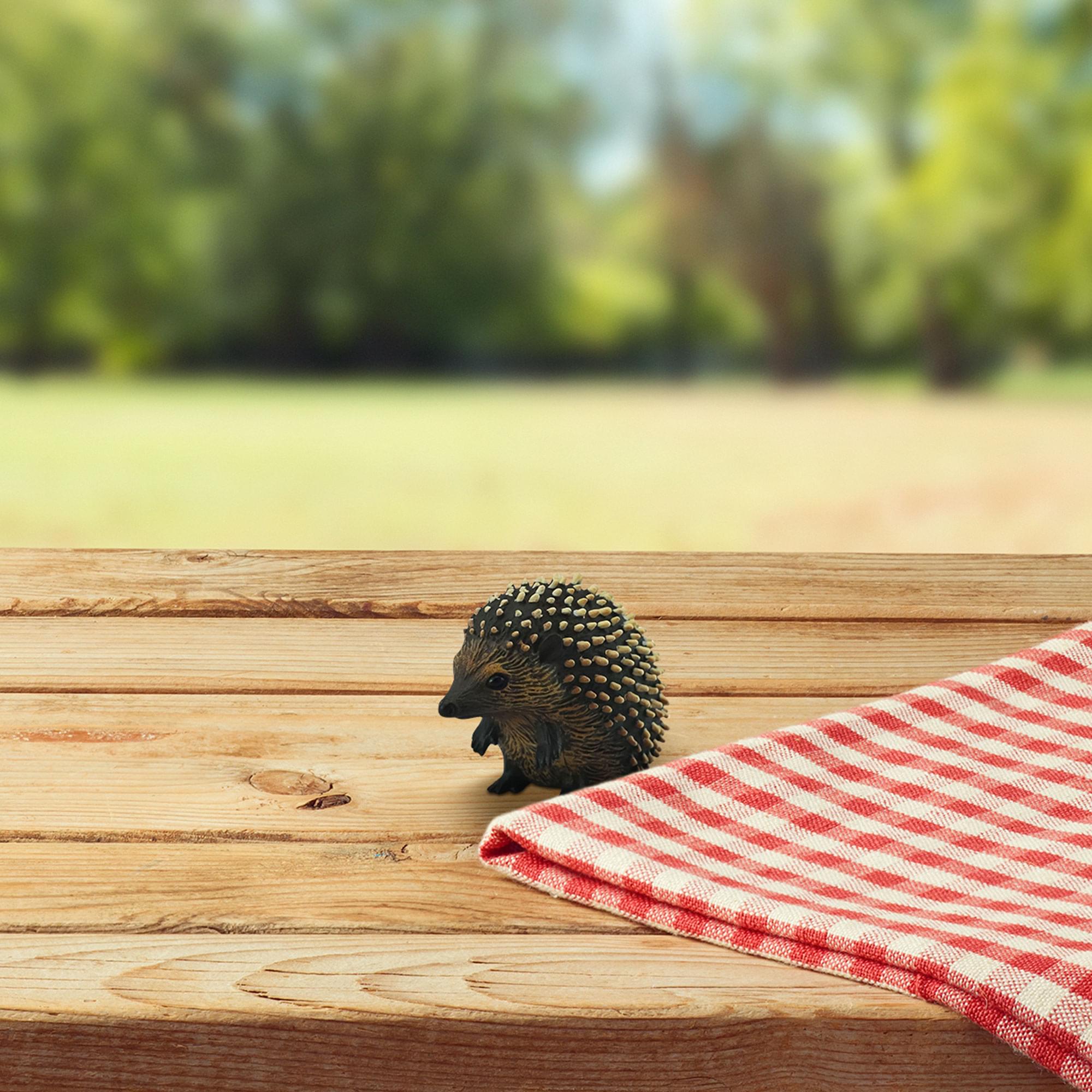 Alt View 10. Breyer - CollectA Wildlife Collection Miniature Figure | Hedgehog - Brown.