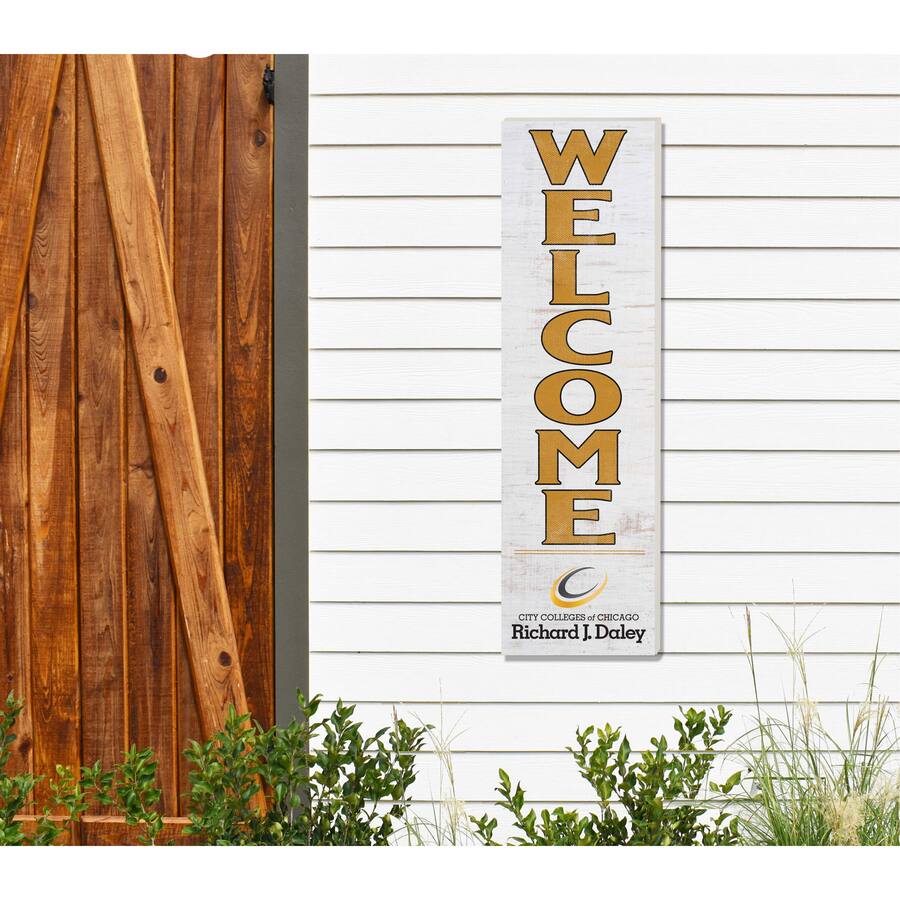 Daley Welcomesign Jardine Richard J Daley College Bulldogs 10'' x 35'' Indoor/Outdoor ...
