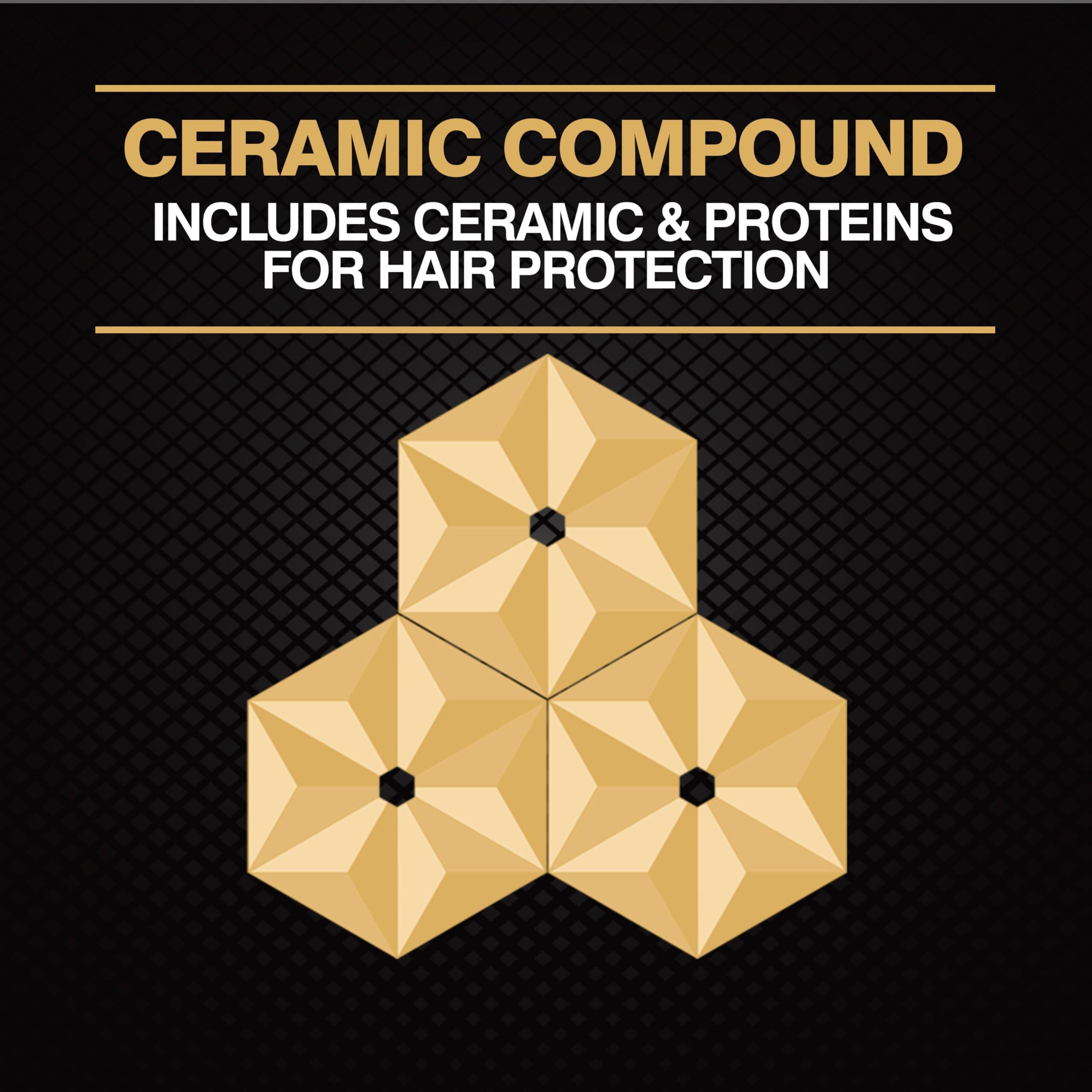 CERAMIC COMPOUND  
INCLUDES CERAMIC & PROTEINS  
FOR HAIR PROTECTION