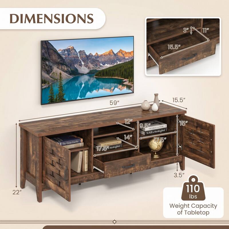 DIMENSIONS
3"
11"
15.5"
59"
15.5"
The Great Gatsby
12" 14" 17.5" Mackingford
9.5" To Kill a Mockingbird 17.5"
15"
3.5"
22"
110 lbs Weight Capacity of Tabletop