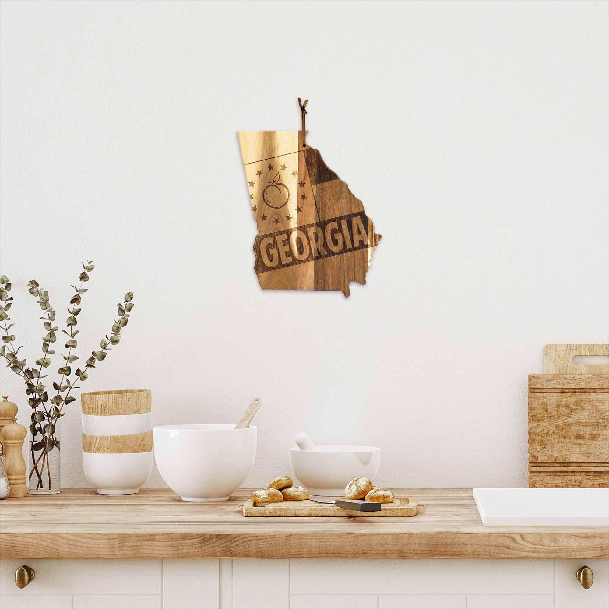 Left. Rock & Branch - Origins Series Georgia Cutting Board.