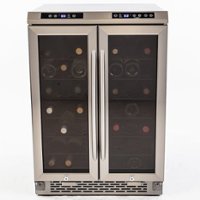 Avanti Dual-Zone Wine Cooler, 38 Bottle Capacity, in Stainless Steel - Stainless steel - Front_Zoom