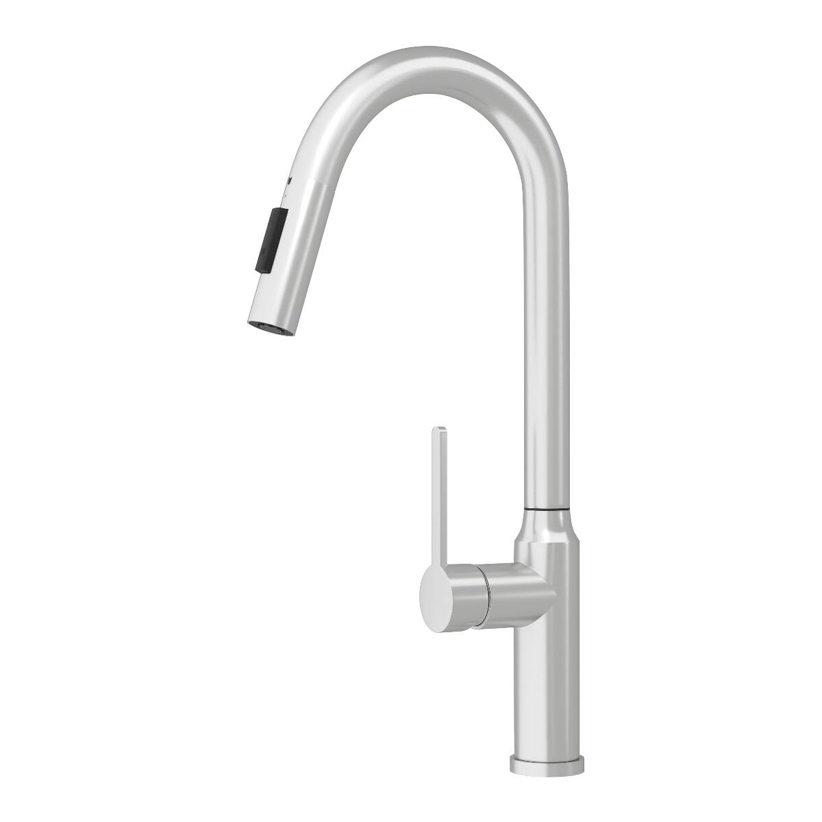 Alt View 3. Ropilly - Ropilly Pull Down Kitchen Faucet Brushed Nickel, Single Handle High Arc Modern Kitchen Sink Faucet - Brushed Nickel.