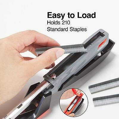 Easy to Load  
Holds 210 Standard Staples