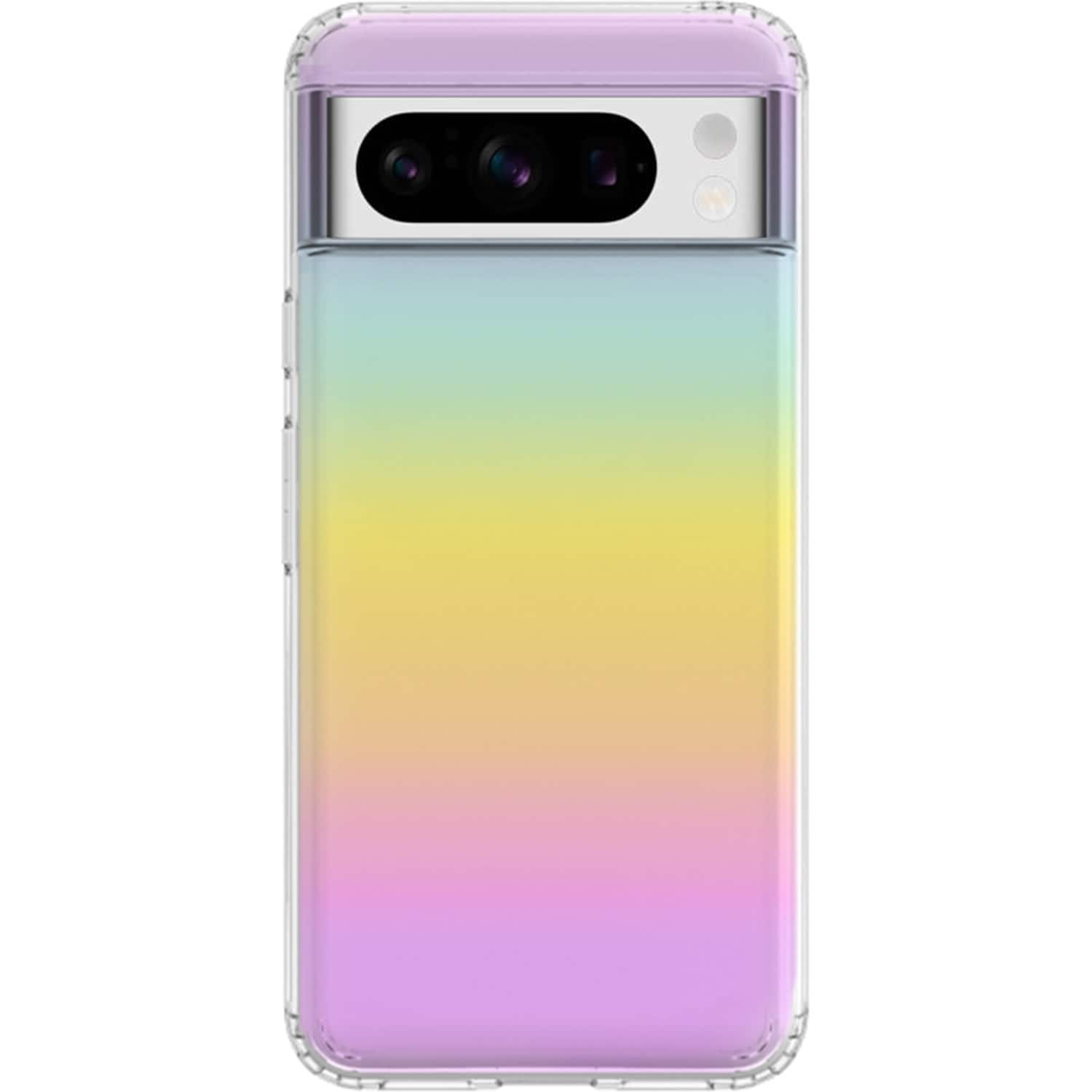 Front. SaharaCase - Hybrid-Flex Hard Shell Series Case for Google Pixel 8 Pro - Transparent Gradient.