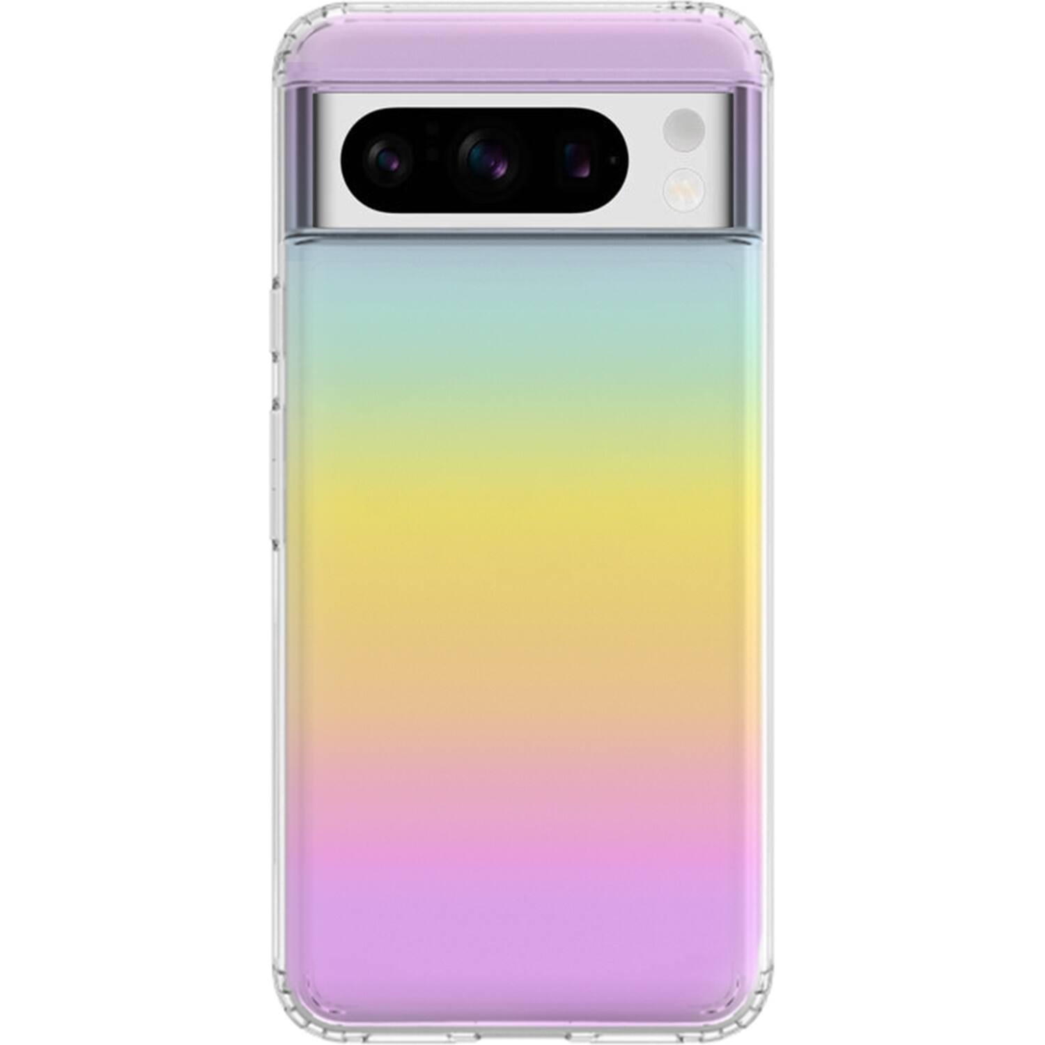 Front. SaharaCase - Hybrid-Flex Hard Shell Series Case for Google Pixel 8 Pro - Transparent Gradient.