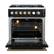 Alt View 1. Forno Appliances - Giovanni 4.32 Cu. Ft. Freestanding Gas Convection Range - Black.