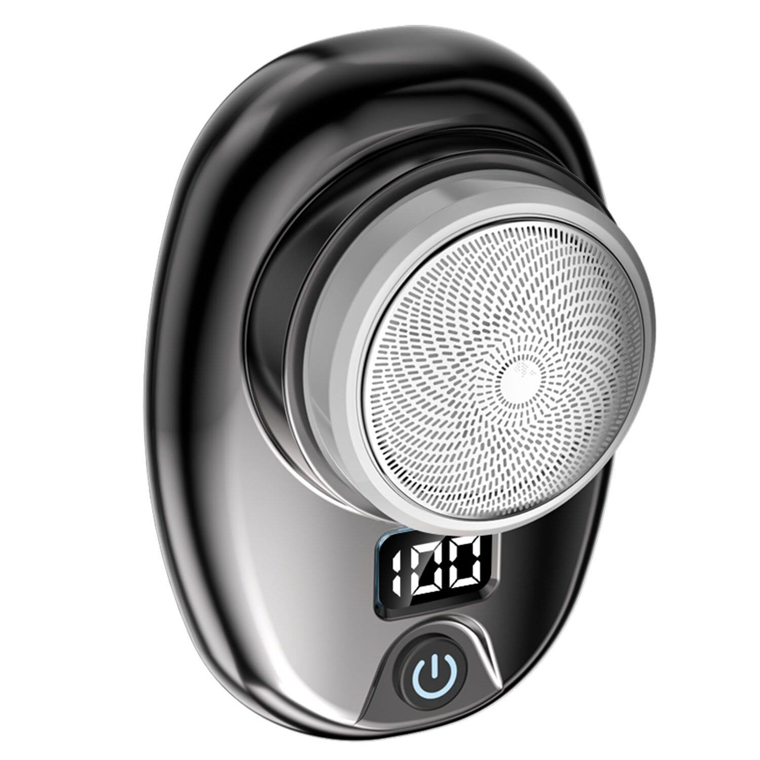 Alt View 1. Mirfee - Portable Electric Shaver with LED Display & Type-C Charging for Travel & Home - Black.