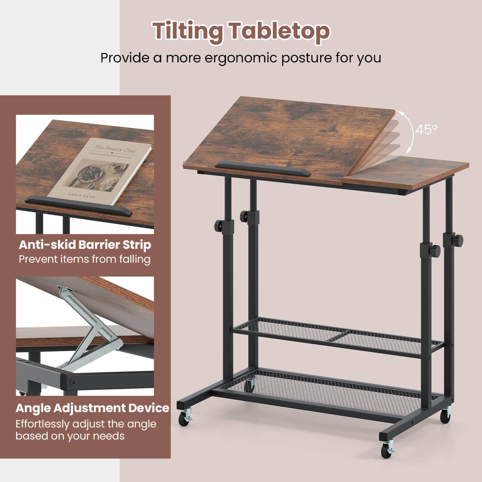 Tilting Tabletop: Provide a more ergonomic posture for you.

The Beauty Chef CARA ArES Anti-skid Barrier Strip: Prevent items from falling.

Angle Adjustment Device: Effortlessly adjust the angle based on your needs.