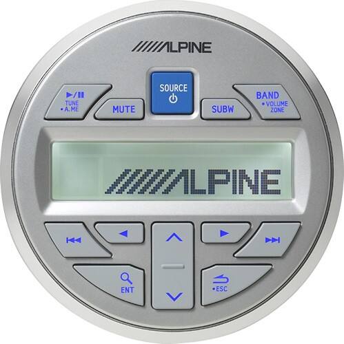 Front Standard. Alpine - Wireless Marine Remote.