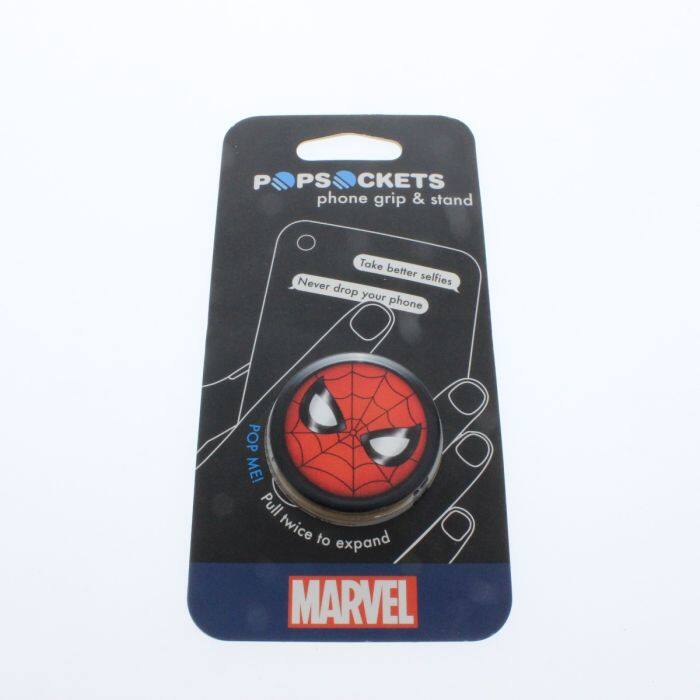 POPSOCKETS  
phone grip & stand  

Take better selfies  
Never drop your phone  

POP ME!  
Pull twice to expand  

MARVEL