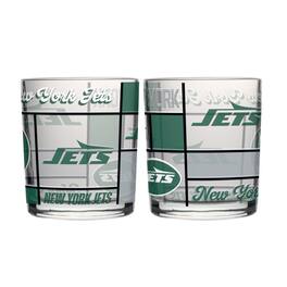 Logo Brands - 12oz. Quilted Stained Two-Pack Rocks Glass Set - Multicolor