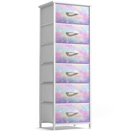 Sorbus - Fabric Dresser for Kids Bedroom - Chest of 6 Drawers, Tall Storage Tower, Clothing Organizer, for Closet - Multicolor