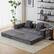 Front. Trinkets Crazed - Convertible Floor Sofa Bed with Fixed-Shape Frame, Chenille Boneless Sofa Folding Mattress Couch with Armrest - dark gray.