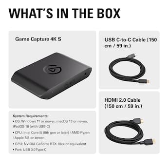 Elgato 4K S – Ext Capture 4K60, 1440p120/1080p240 Passthrough and Elgato 4K S – Ext Capture 4K60, 1440p120/1080p240 Passthrough and