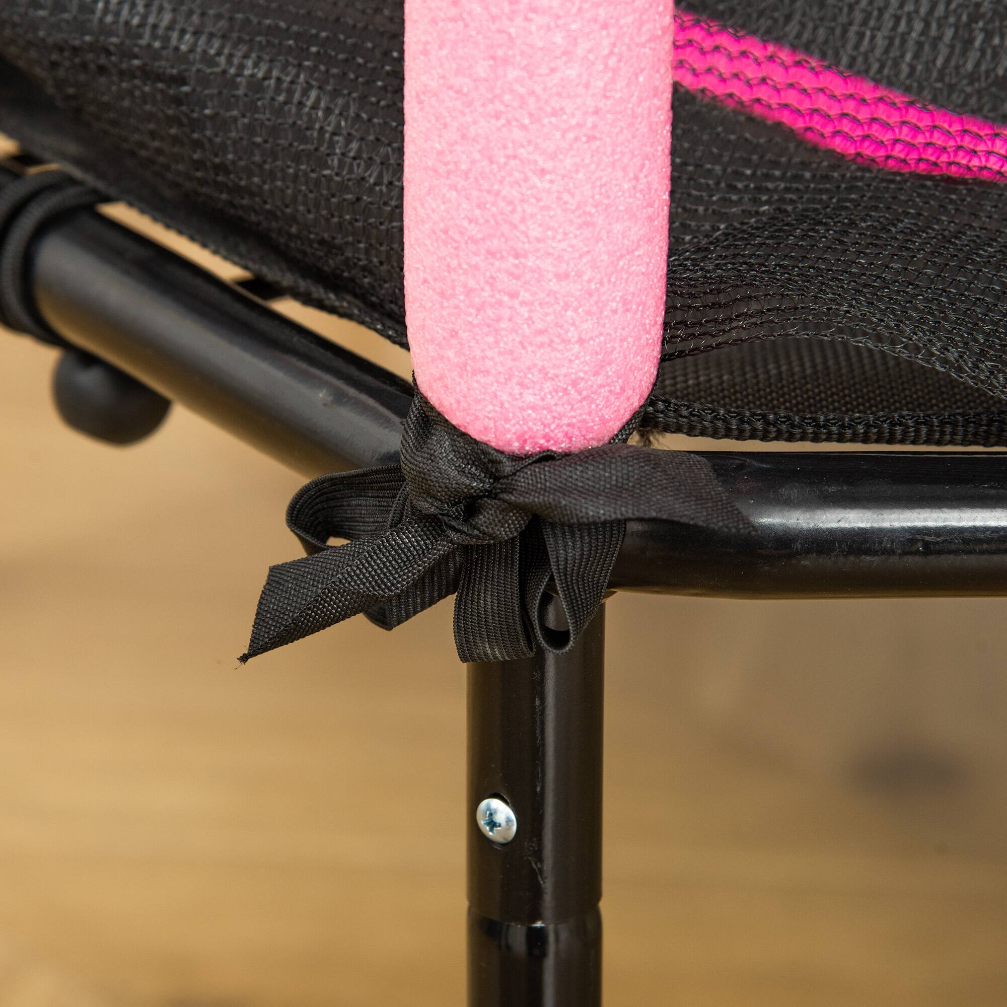 Alt View 4. Soozier - Trampoline, Indoor/Outdoor, Net, Safety Enclosure, Birthday Gift - Pink.