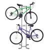 Front. RaxGo - Freestanding Bike Storage Rack, 2 Bicycle Stand W/Adjustable Hooks, for Mountain & Road Bikes - Black & Grey.