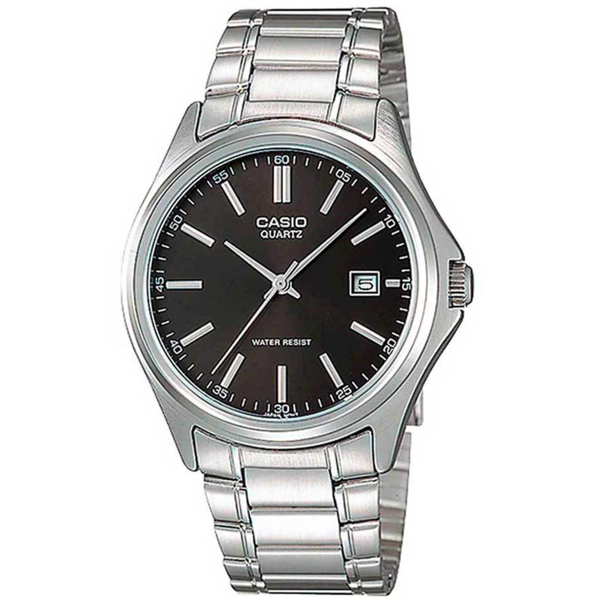 Casio - Women’s Stainless Steel Analog Watch with Black Dial - LTP-1183A-1A - Silver price history on PriceWatchPro