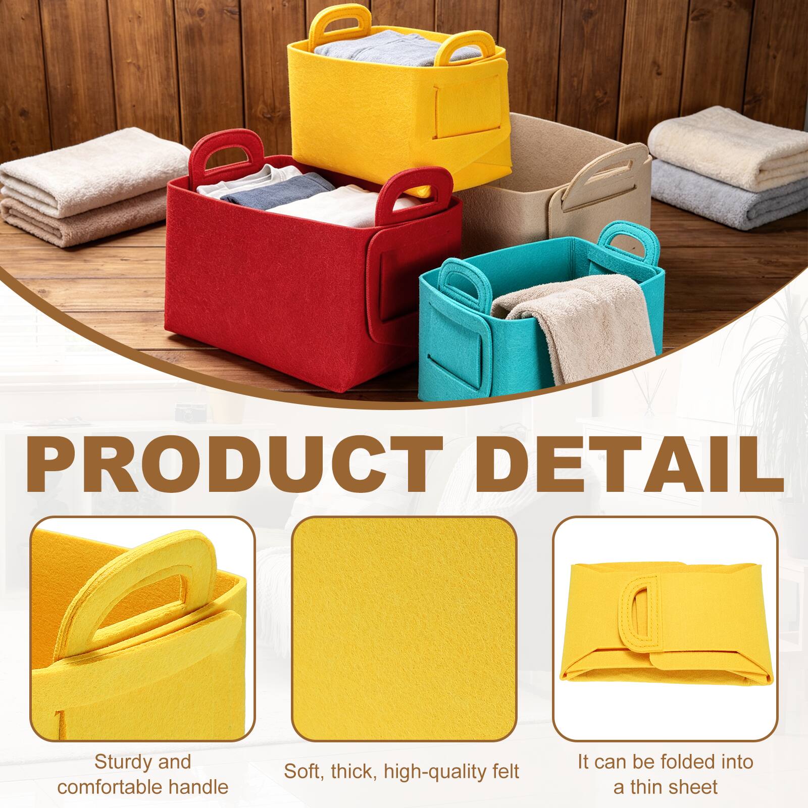 PRODUCT DETAIL

- Sturdy and comfortable handle
- Soft, thick, high-quality felt
- It can be folded into a thin sheet