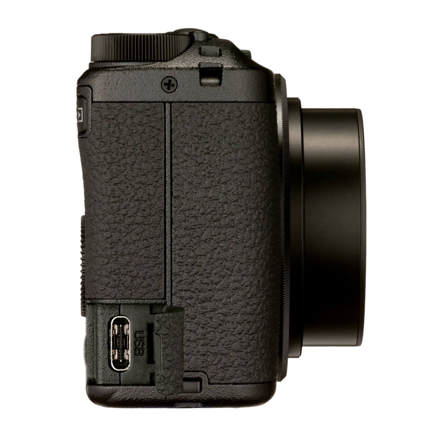 Ricoh GR IIIx, Black, Digital Compact Camera with 24MP APS C Size