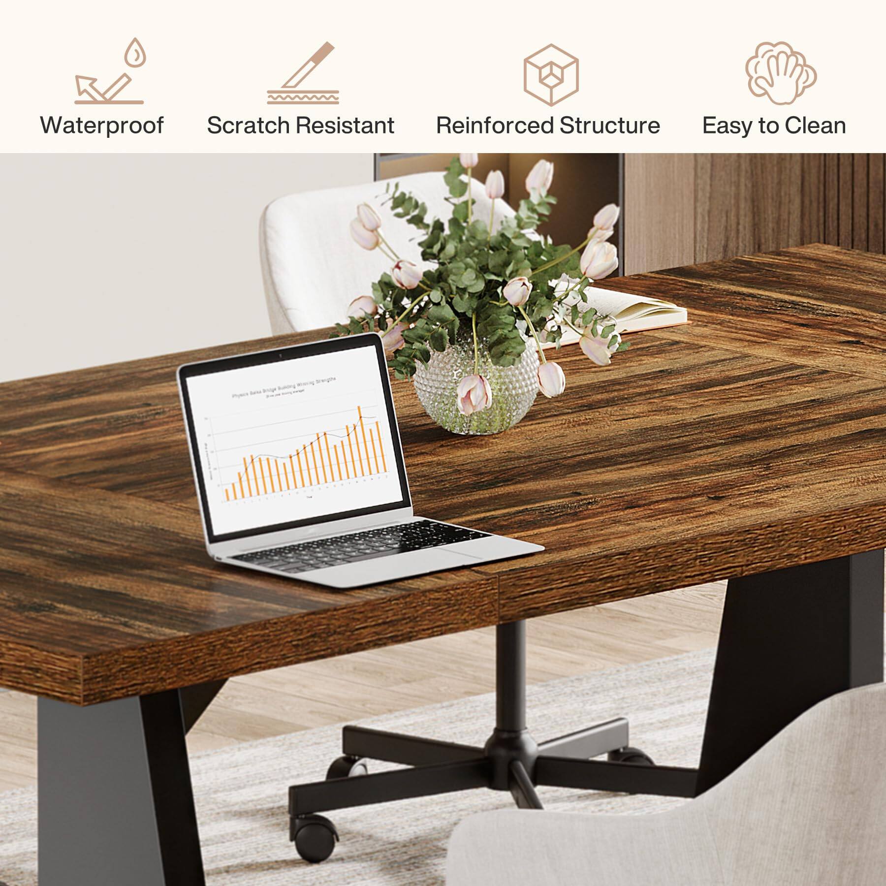 Waterproof, Scratch Resistant, Reinforced Structure, Easy to Clean