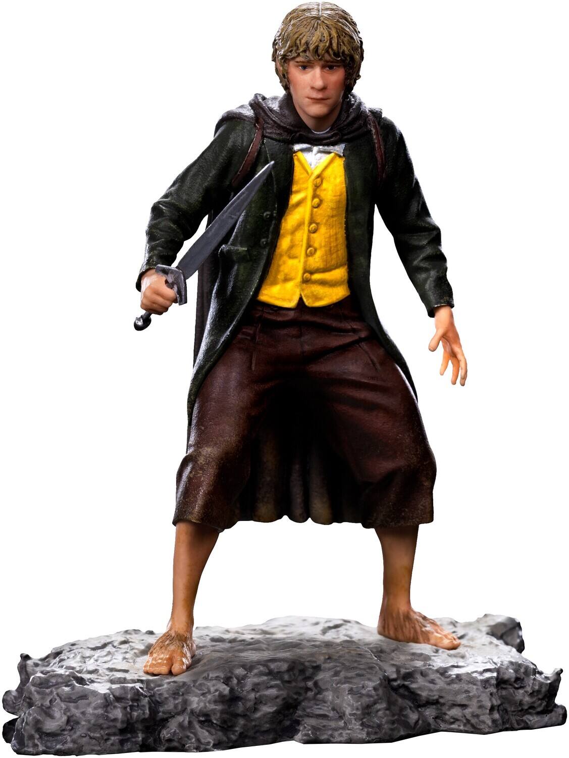 Front. Iron Studios - Iron Studios - The Lord of the Rings - BDS Art Scale 1/10 - Merry Statue - COLLECTIBLES - Multicolor.