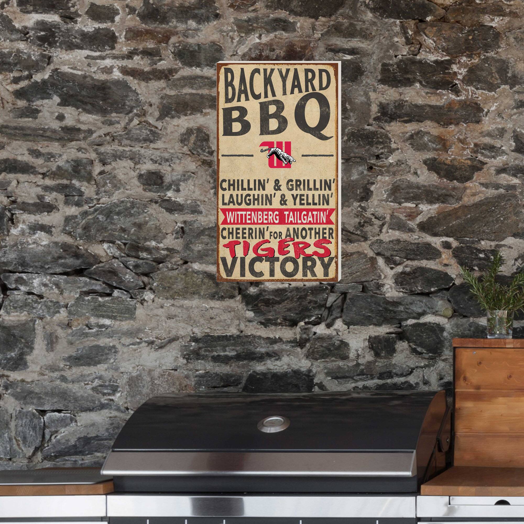 BACKYARD BBQ

CHILLIN' & GRILLIN'  
LAUGHIN' & YELLIN'  
WITTENBERG TAILGATIN'  
CHEERIN' FOR ANOTHER TIGERS VICTORY