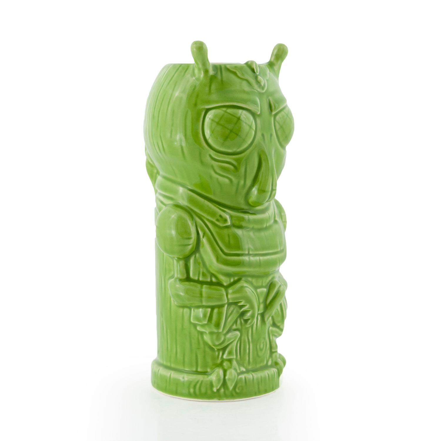 Alt View 1. ThinkGeek - Geeki Tikis Rick & Morty Krombopulos Michael Tiki Style Ceramic Mug | Holds 16 Ounces - Green.