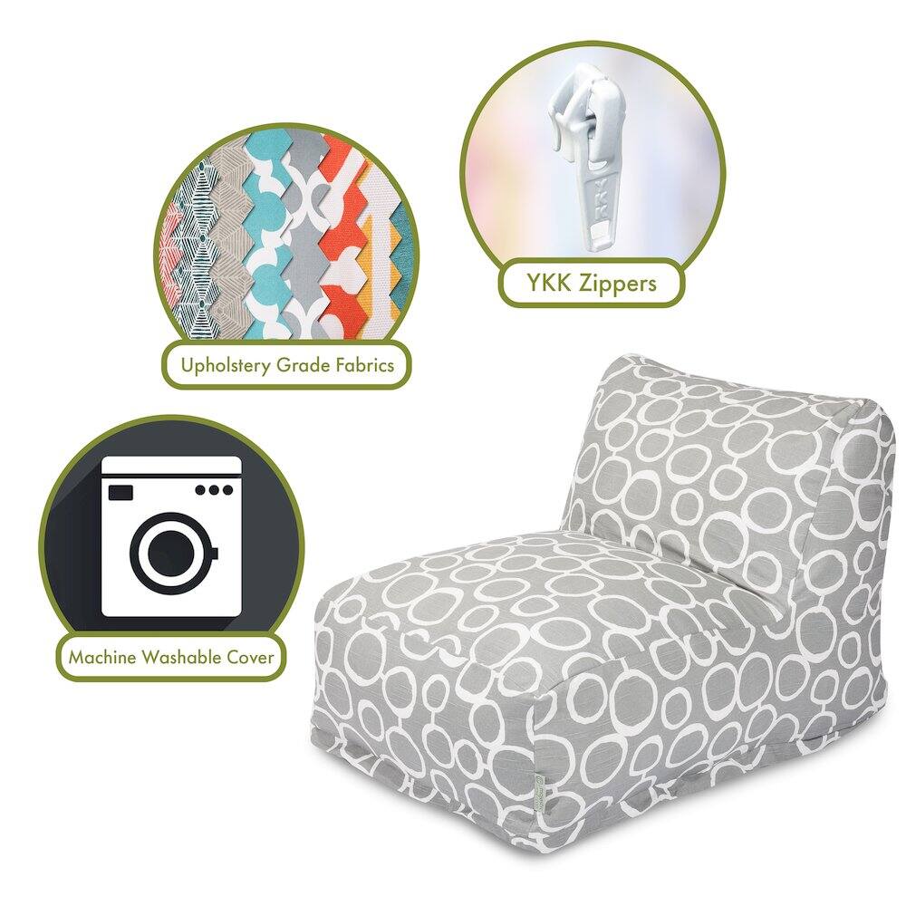 - Upholstery Grade Fabrics
- YKK Zippers
- Machine Washable Cover