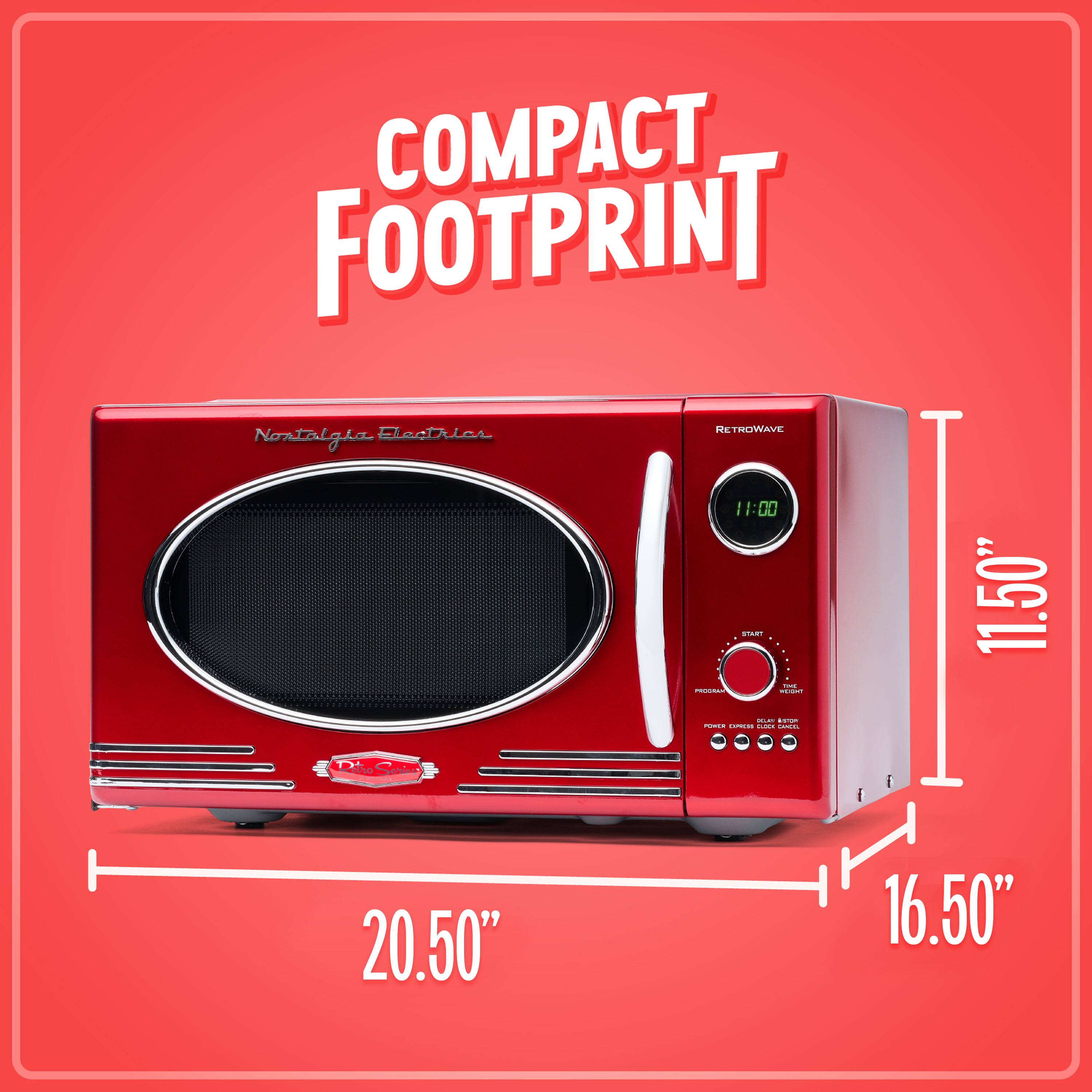 COMPACT FOOTPRINT  
RETROWAVE  
Nostalgia Electrics  
11.50" H x 20.50" W x 16.50" D