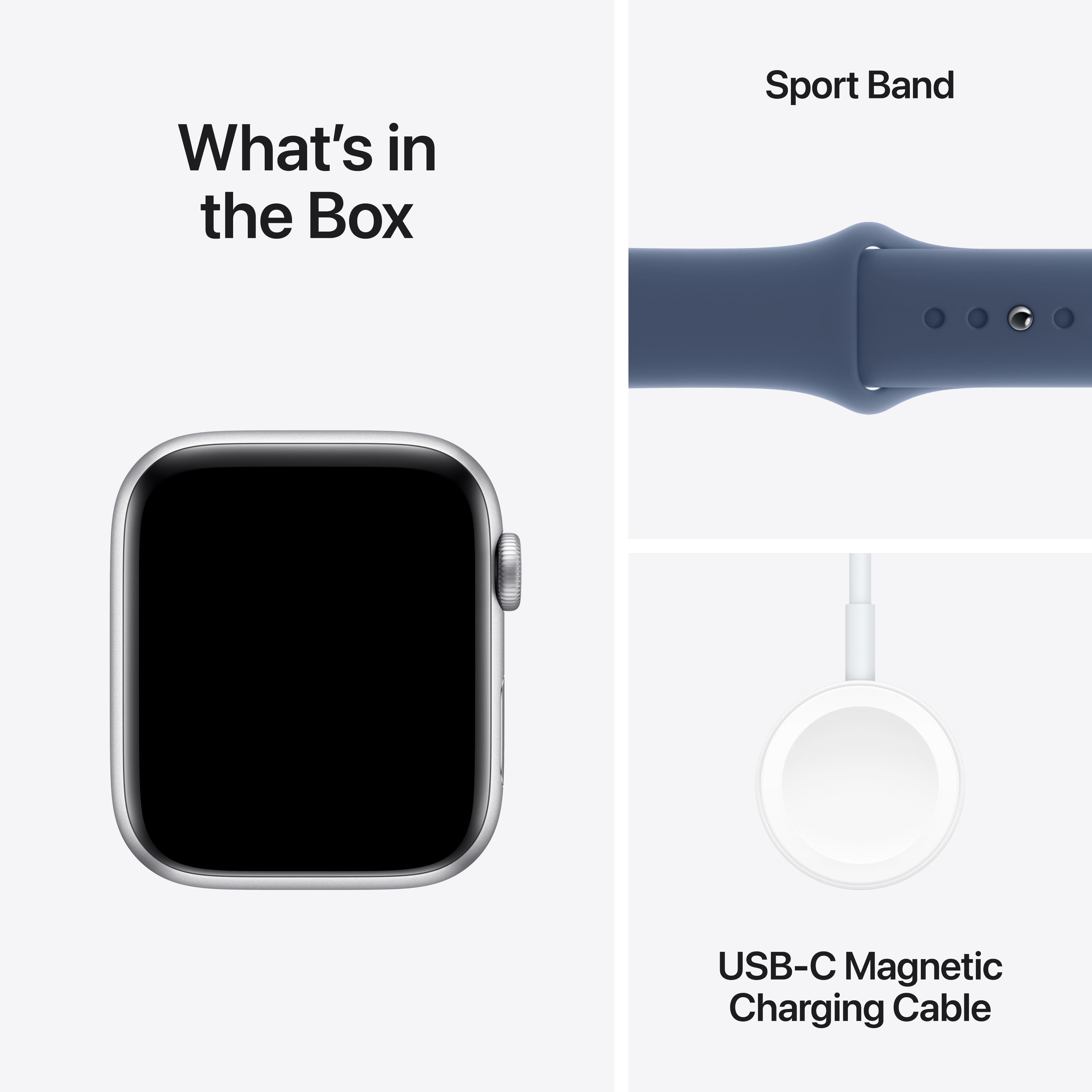 What's in the Box: Sport Band, USB-C Magnetic Charging Cable