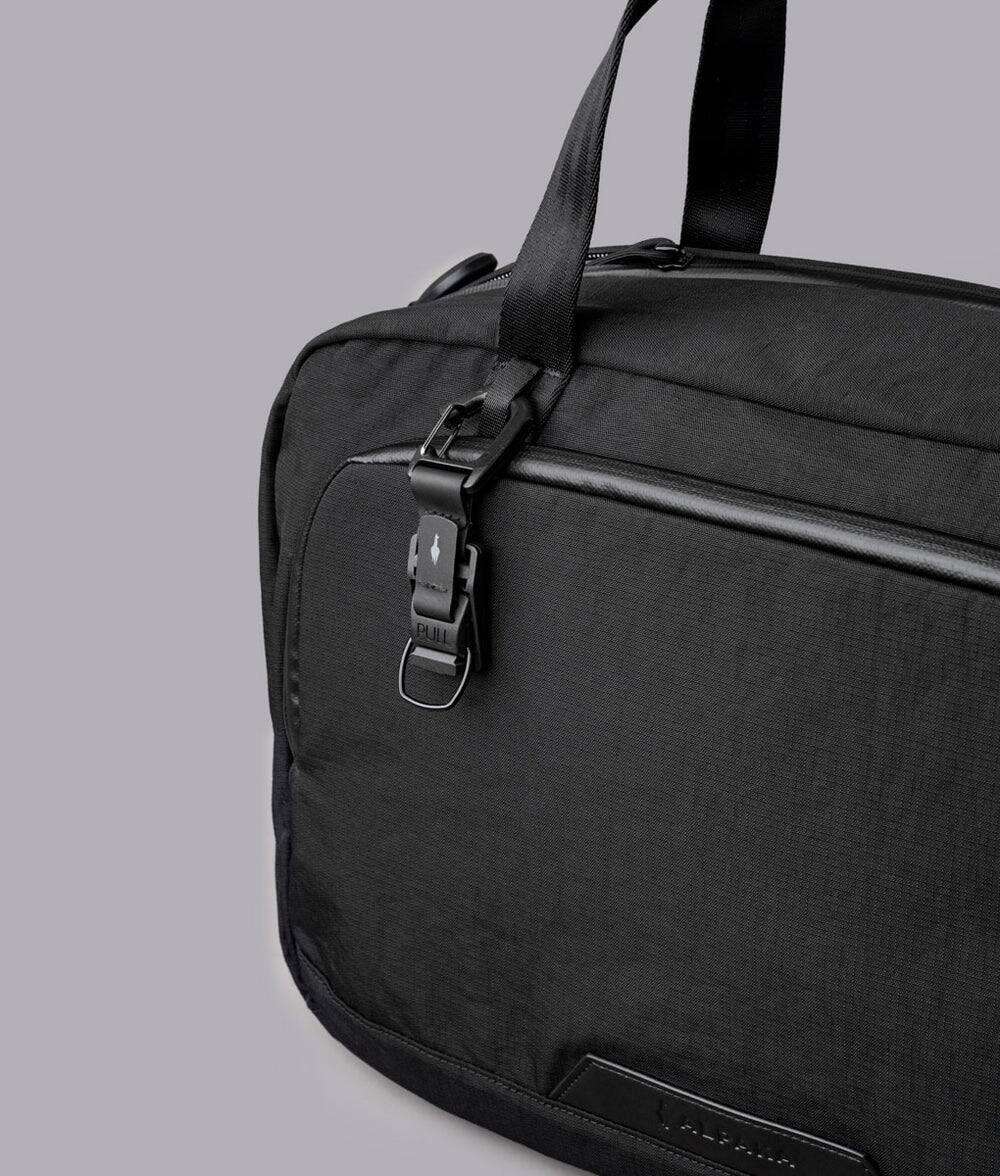 Left. ALPAKA - Bravo Brief 16 Inch Laptop Briefcase,Messenger Bag for Men and Women, Business Shoulder Bag for Work Travel - Black Axoflux 400D Ripstop Nylon.