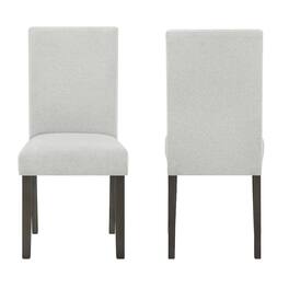 New Classic Furniture - Carissa Wood Dining Chair in Stone (Set of 2) - Espresso/Gray