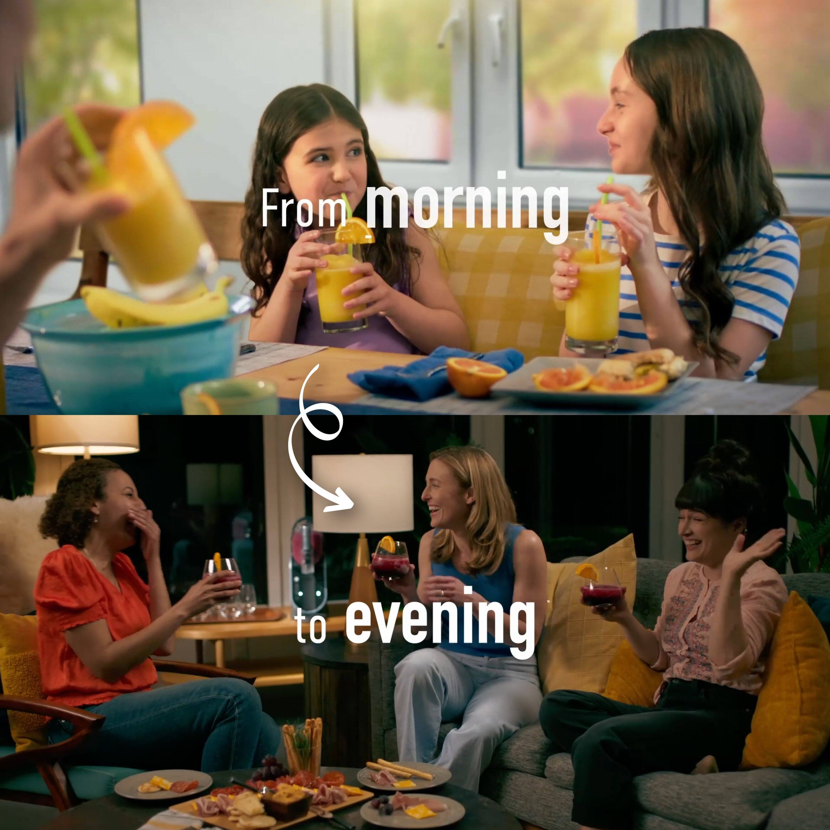 From morning to evening
