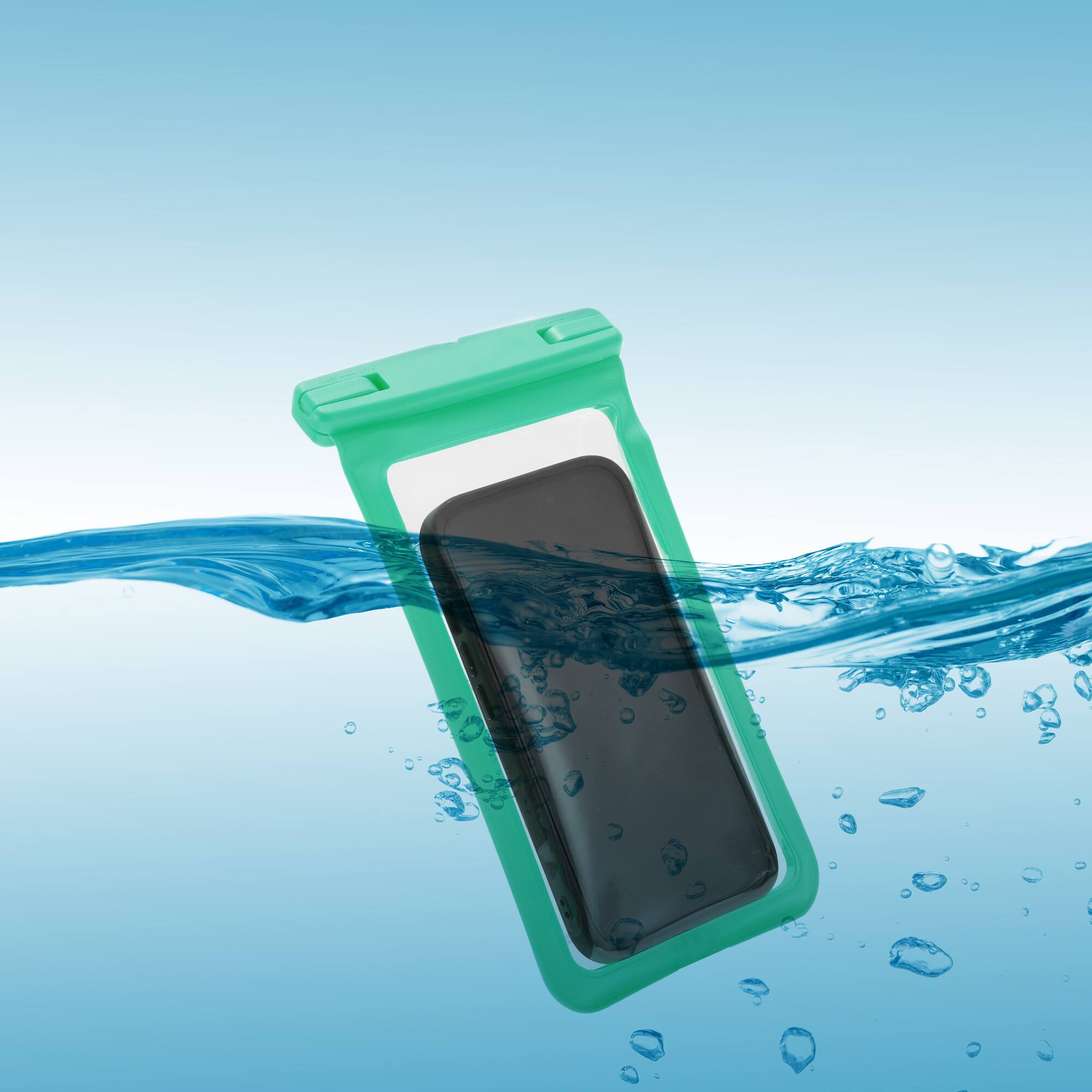 Alt View 3. Unique Bargains - 2pcs Mobile Waterproof Bag Universal Waterproof Case Compatible for Phone 4.53"x8.27" - Light Green.
