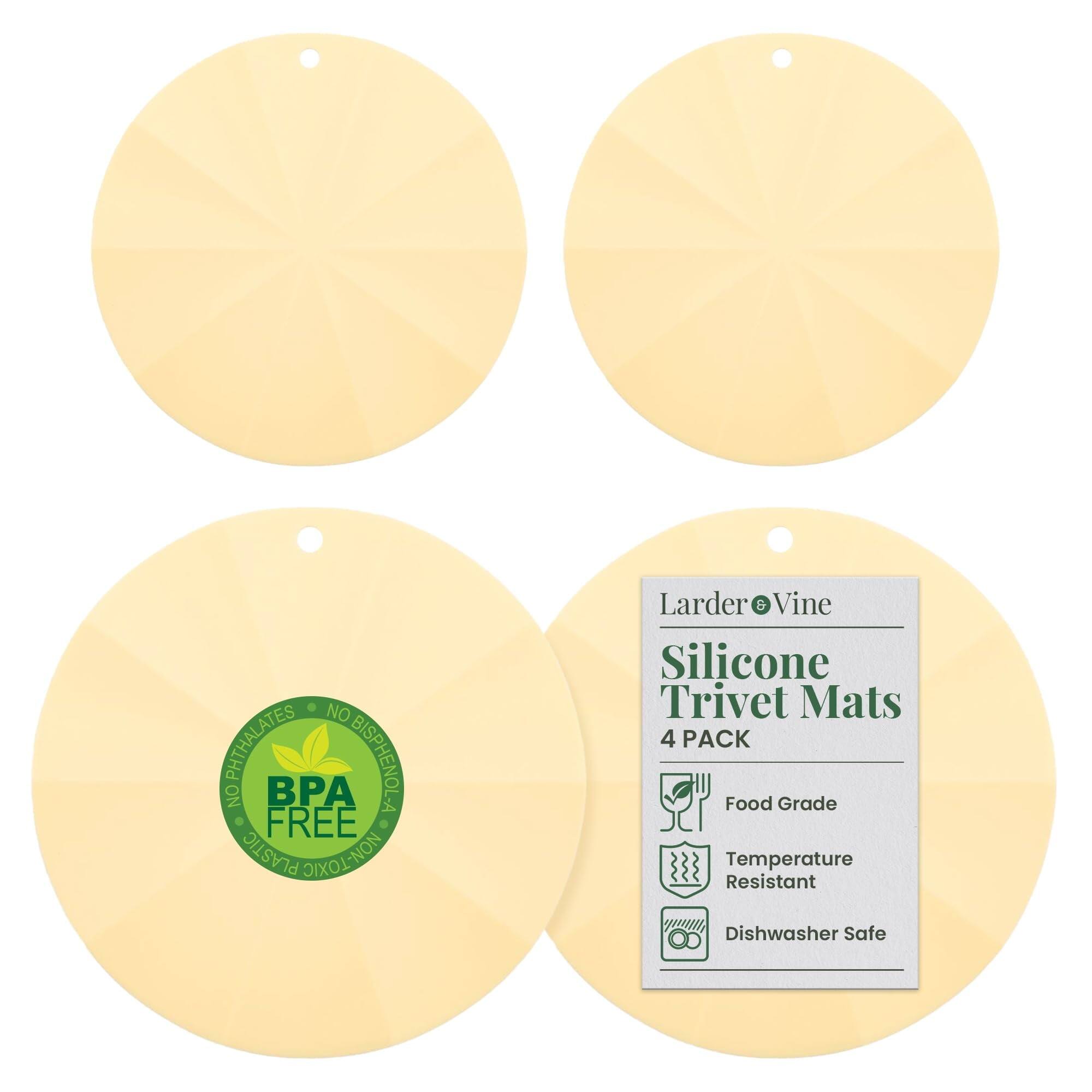 Larder & Vine - Set of 4 Silicone Trivets - Limoncello price history on PriceWatchPro