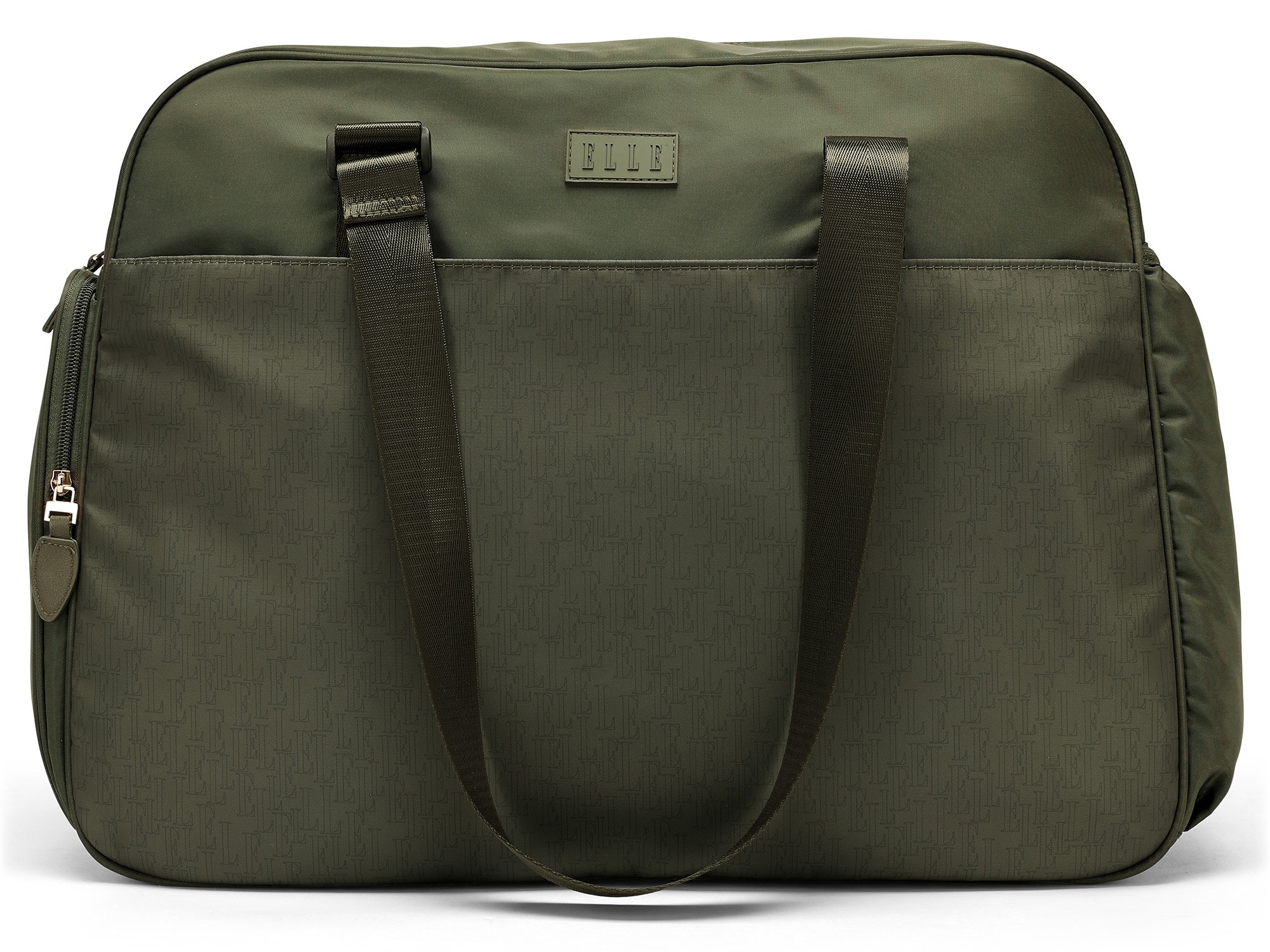 Elle - Wayfarer 40L Monogram Weekender Duffel Bag - Olive Green