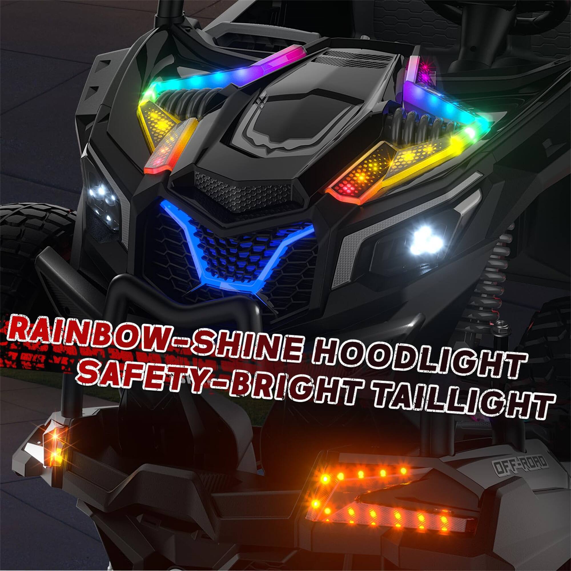 RAINBOW-SHINE HOODLIGHT SAFETY-BRIGHT TAILLIGHT OFF ROAD
