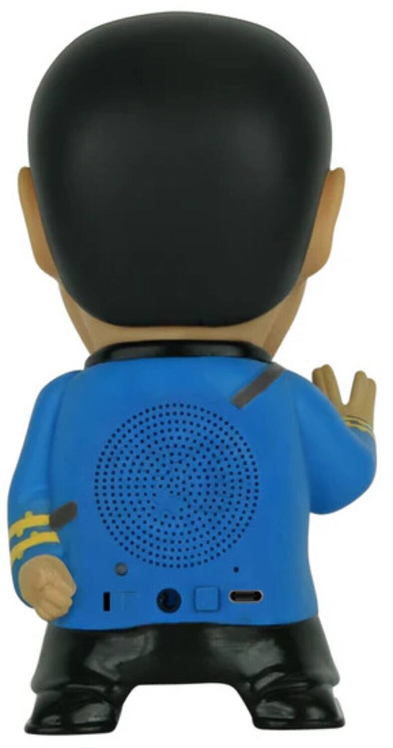Alt View 2. PopMarket - Fametek STSPK - Star Trek - Babblers - Mr. Spock 6" Bluetooth Talking Vinyl Speaker   - SPEAKERS - Multicolor.