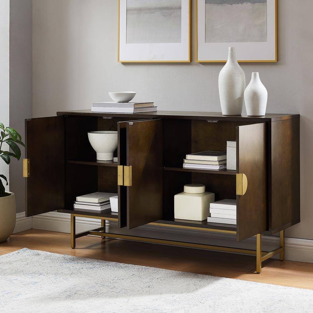 Alt View 7. Crosley Furniture - Blair Sideboard - Dark Brown.