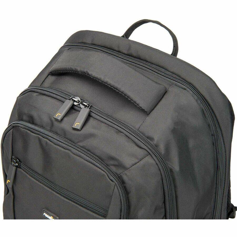 Alt View 5. Rocstor - Rocstor MetroPro Rugged Carrying Case (Backpack) for 13" to 17" Apple, HP, Lenovo, Microsoft, Dell Notebook - Black - Black.